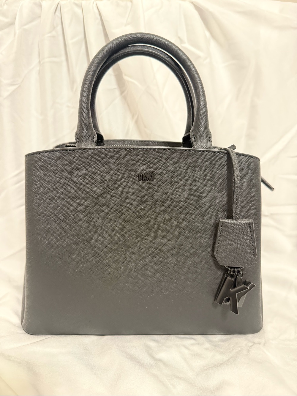 DKNY Paige Medium Satchel With Strap, Black